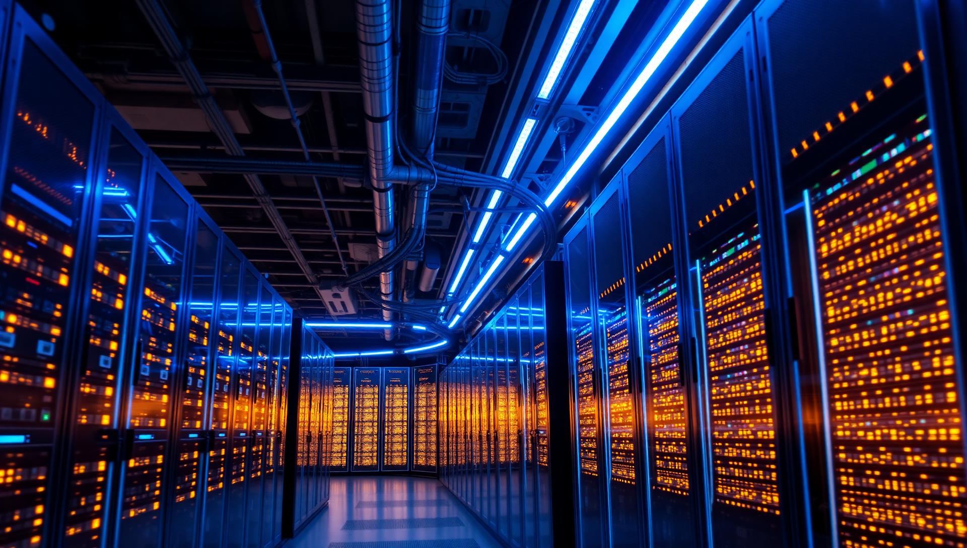 AI data center background