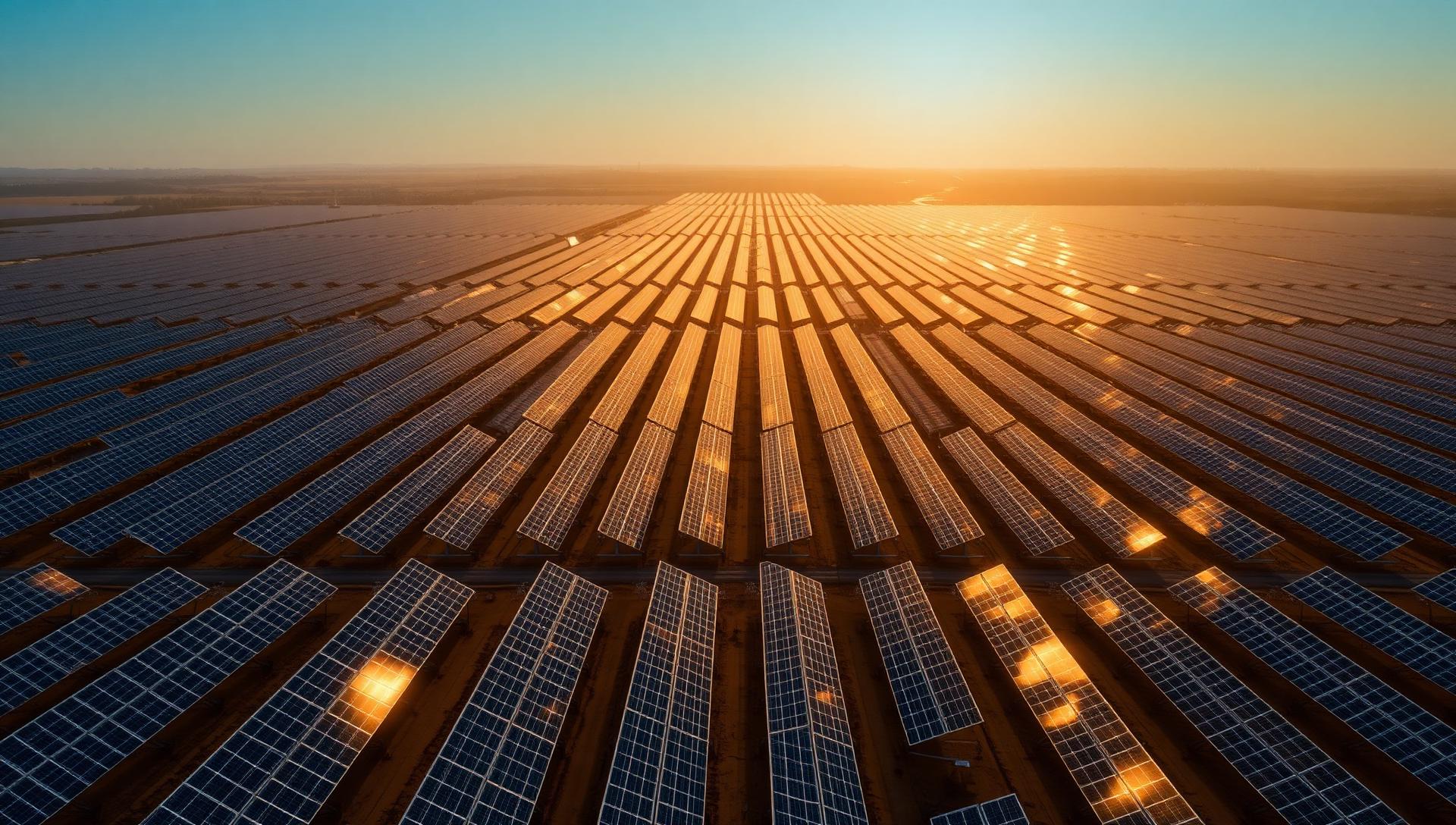 Solar farm background